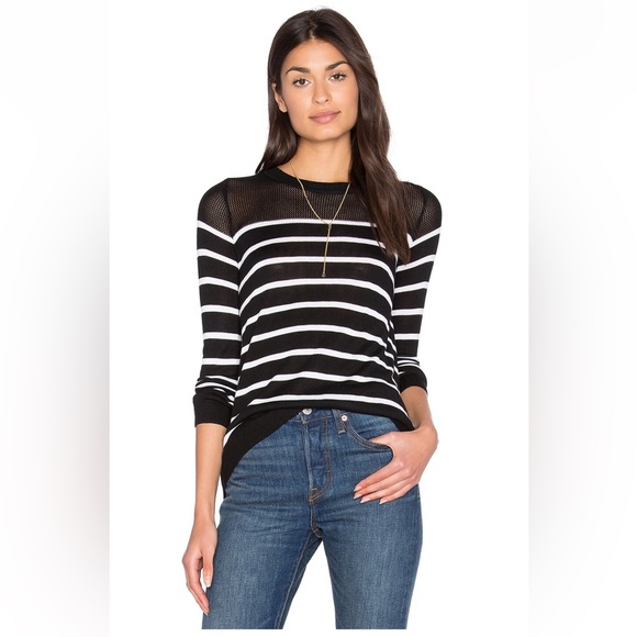 John + Jenn by Line, Calida Stripe Sweater in Day and Night - Picture 2 of 14